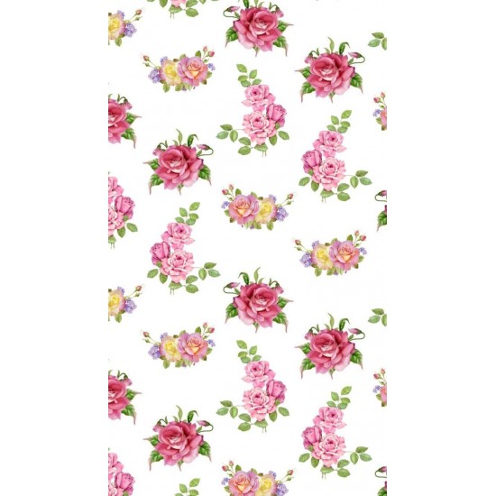 Papel de Arroz   FLORAL (FL102) TAM.A4