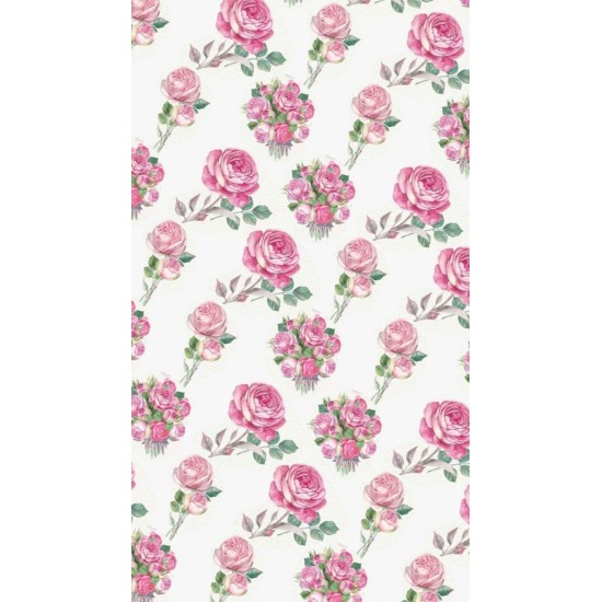 Papel de Arroz  FLORAL (FL107 ) TAM.A4