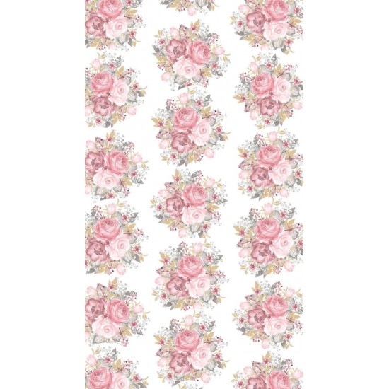 Papel de Arroz  FLORAL (FL112) TAM.A4