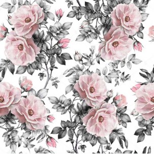 Papel de Arroz  FLORAL( FL125)  TAM.A4