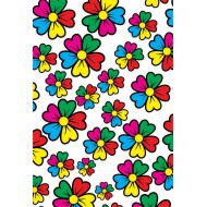 Papel de Arroz FLORAL (FL007) TAM.A4