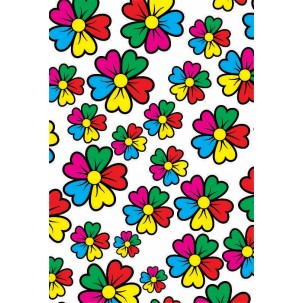 Papel de Arroz FLORAL (FL007) TAM.A4