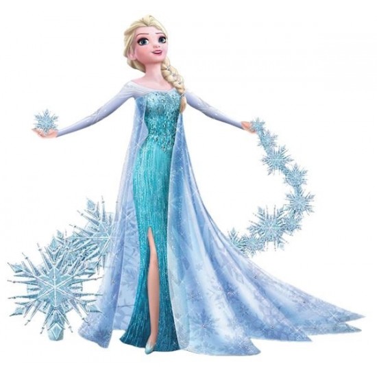 FROZEN PRINCESA ELSA PAPEL PREMIUM (3D) 20 CM - PAPEL ARROZ ESPECIAL