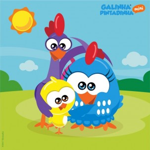 Papel de Arroz  GALINHA PINTADINHA (GP004) TAM.A4