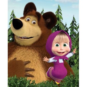 Papel de Arroz Marsha e Urso ( MU009) TAM.A4