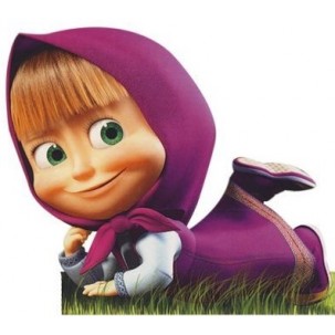 Papel de Arroz Marsha e Urso ( MU010 ) TAM.A4