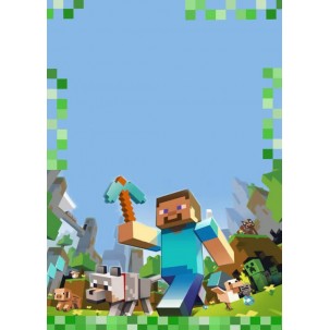 Papel de Arroz   MINECRAFT (MCT04) TAM.A4