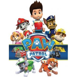 Papel de Arroz Patrulha Canina ( PC008) TAM.A4
