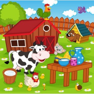 Papel de Arroz   FAZENDINHA (FZD13) TAM.A4