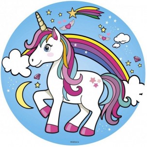 Papel de Arroz  Unicornio (UN002) Tam.A4