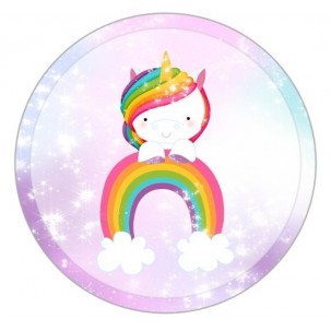 Papel de Arroz  Unicornio (UN008) Tam.A4