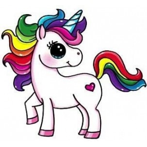 Papel de Arroz  Unicornio (UN012) Tam.A4