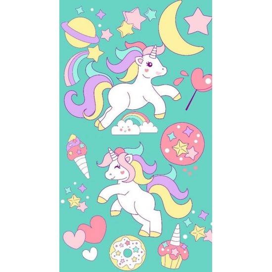 Papel de Arroz  Unicornio (UN022)_ Tam.A4