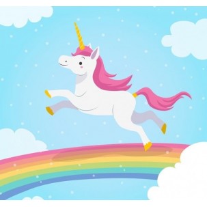 Papel de Arroz  Unicornio (UN024) Tam.A4