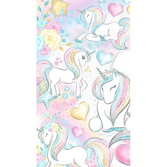 Papel de Arroz  Unicornio (UN028) Tam.A4