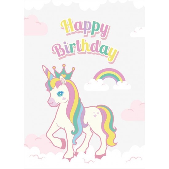 Papel de Arroz  Unicornio (UN029) Tam.A4