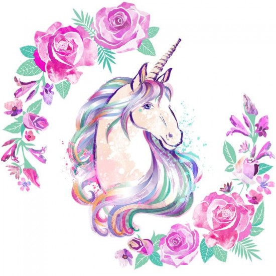 Papel de Arroz  Unicornio (UN034) Tam.A4