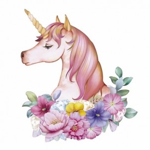 Papel de Arroz  Unicornio (UN037) Tam.A4