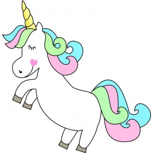 Papel de Arroz  Unicornio (UN051) Tam.A4