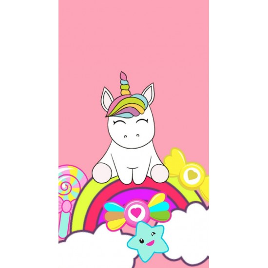 Papel de Arroz  Unicornio (UN053) Tam.A4