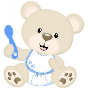 Papel de Arroz  Ursinho (USO02) TAM.A4