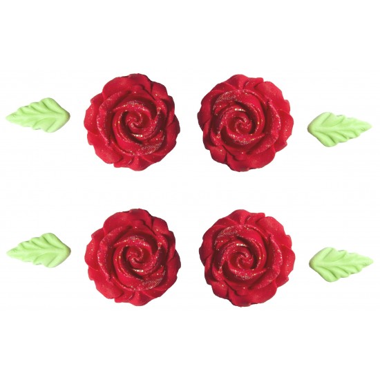 Rosa Glíter Cód.452 (Pacote c/ 8 pçs) Rosa Glíter Cód.452 (Pacote c/ 8 pçs)