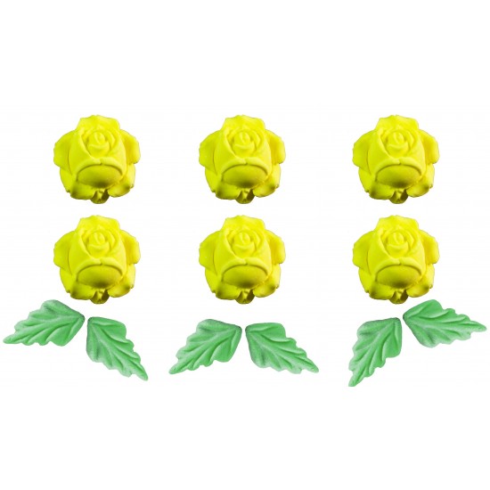 Flor deitada g Cód.236 (Pacote c/ 6 flores e 6 folhas) Flor deitada g Cód.236 (Pacote c/ 6 flores e 6 folhas)