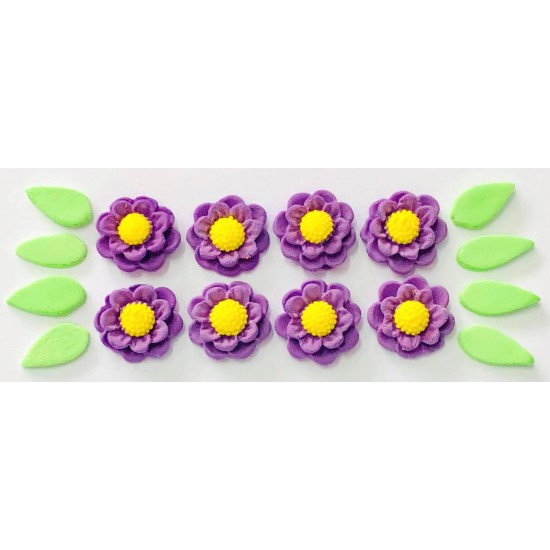 Flor Rubi Cód.450 (Pacote c/ 8 flores e 8 folhas. Medidas 2cm) Flor Rubi Cód.450 (Pacote c/ 8 flores e 8 folhas. Medidas 2cm)