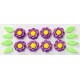 Flor Rubi Cód.450 (Pacote c/ 8 flores e 8 folhas. Medidas 2cm) Flor Rubi Cód.450 (Pacote c/ 8 flores e 8 folhas. Medidas 2cm)