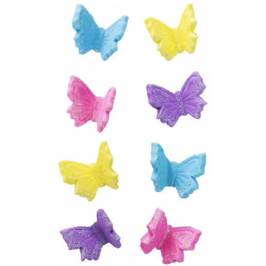 Borboleta 3D Cód.428 (Pacote c/ 8 pçs. Medidas 2,5cm x 2,5cm) Borboleta 3D Cód.428 (Pacote c/ 8 pçs. Medidas 2,5cm x 2,5cm)