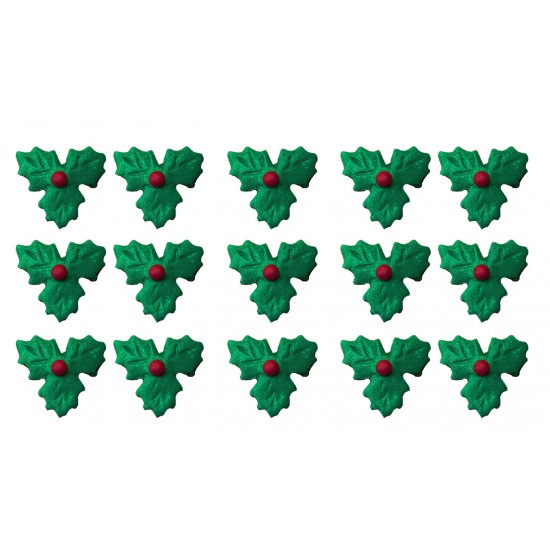 Natal Azevinho Mini Cód:N208 (Pct. c/ 15 pçs. Med. 1cm x 1cm) Natal Azevinho Mini Cód:N208 (Pct. c/ 15 pçs. Med. 1cm x 1cm)
