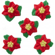 Natal Flor G Cód.185 (Pacote c/ 5 pçs. Medidas 3cm)