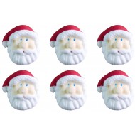 Natal Papai Noel M Cód:N136 (Pct c/ 6 pçs. Med. 1,5cm x 2cm)